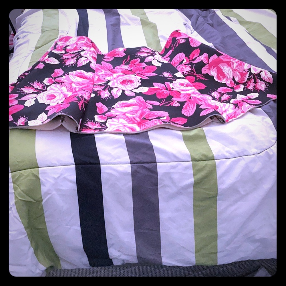 Floral skater skirt